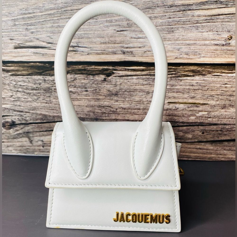 Jacquemus MINI Le Chiquito Elegant Cream/White Bag Authentic